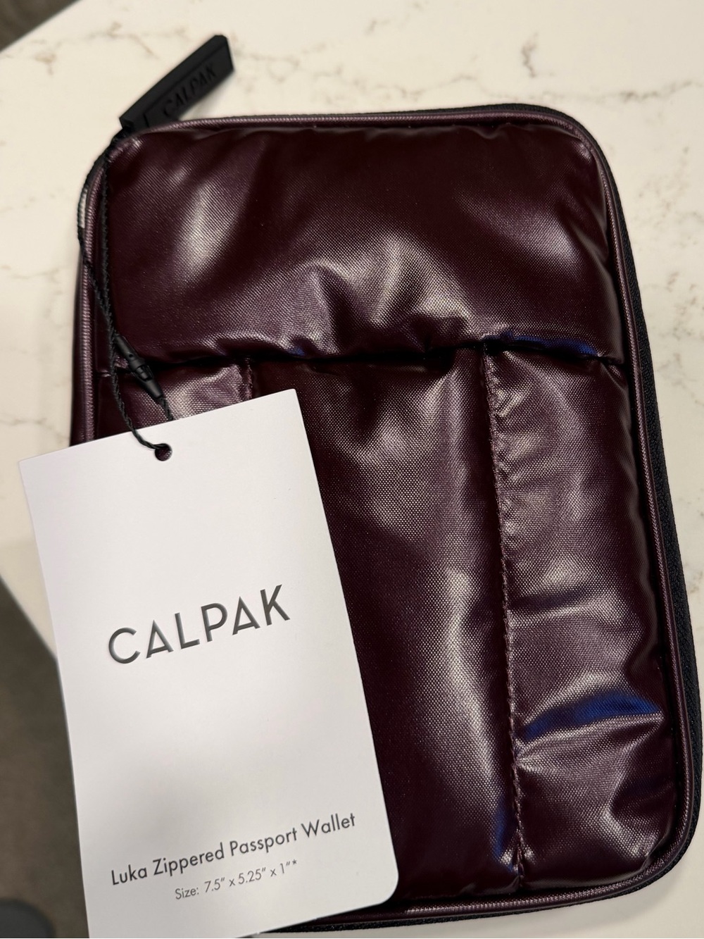 CALPAK Luka Zippered Passport Holder NWT